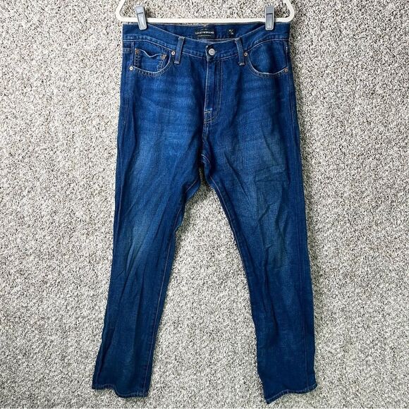 Lucky Brand Jeans Men’s 32x32 410 Athletic Slim Dark Wash Denim - Picture 1 of 8